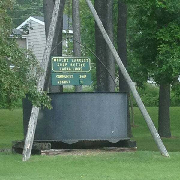 I would like to have some soup from World's Largest Soup Kettle in Laona, Wisconsin wouldn't you!