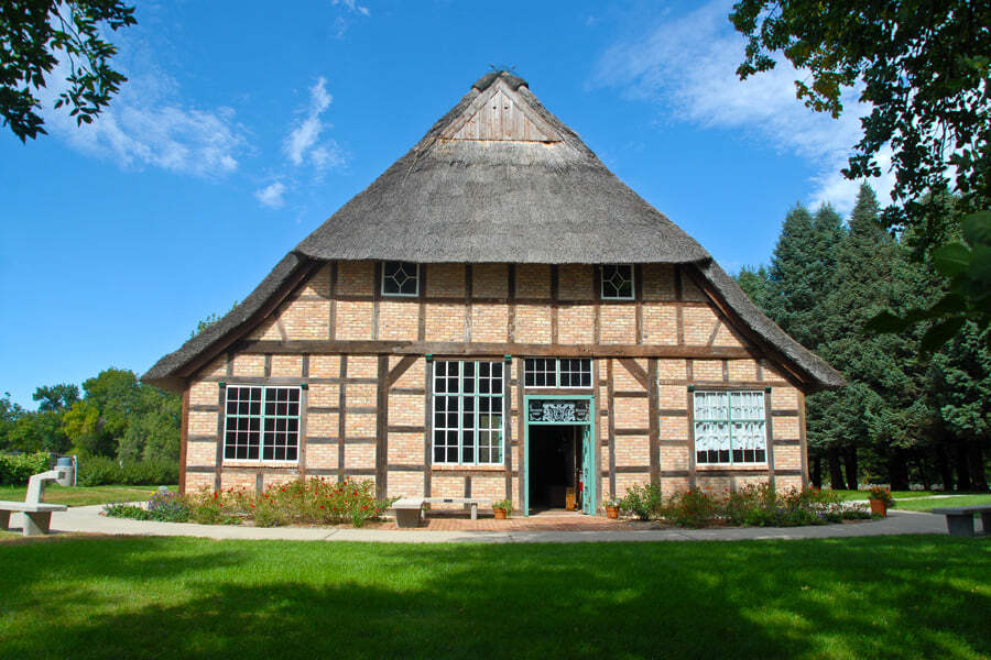 What do you live in a barn? Maybe "The German Hausbarn" in Manning IA (population 1443)