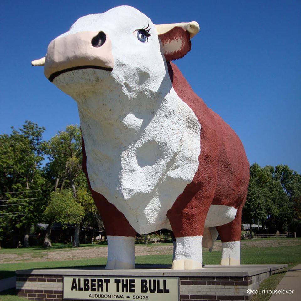 That's some bull, Albert the Bull in Audubon IA (2,100 population)