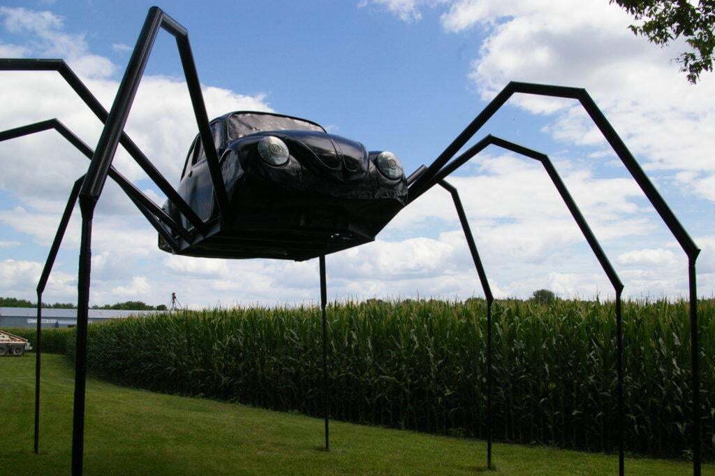 A spider, a beetle how about both a Volkswagen Beetle Spider in Avoca IA (1,500 population)