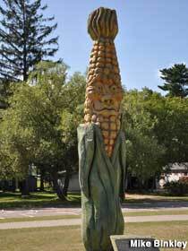 Not Colonel Sanders but "Colonel Cobber, Giant Corn Man" in Backus, Minnesota