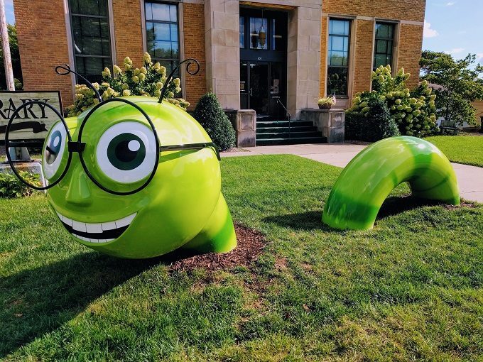 If you like books you are going to love this "Giant Bookworm" in Casey IL (population 2264)