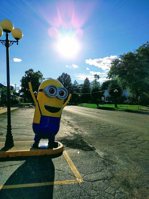 You don't have to be a kid to like this "Giant Minion" in Casey IL (population 2264)