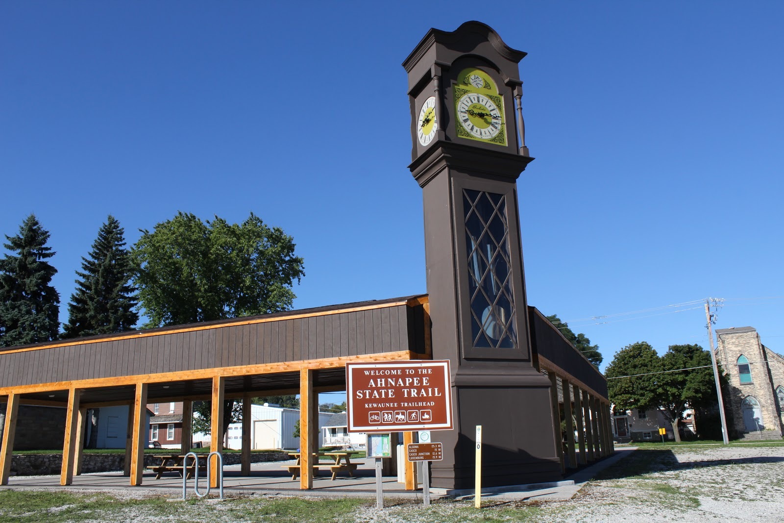 You want to know what time it is, visit the World's Tallest Grandfather Clock in Kewaunee, Wisconsin