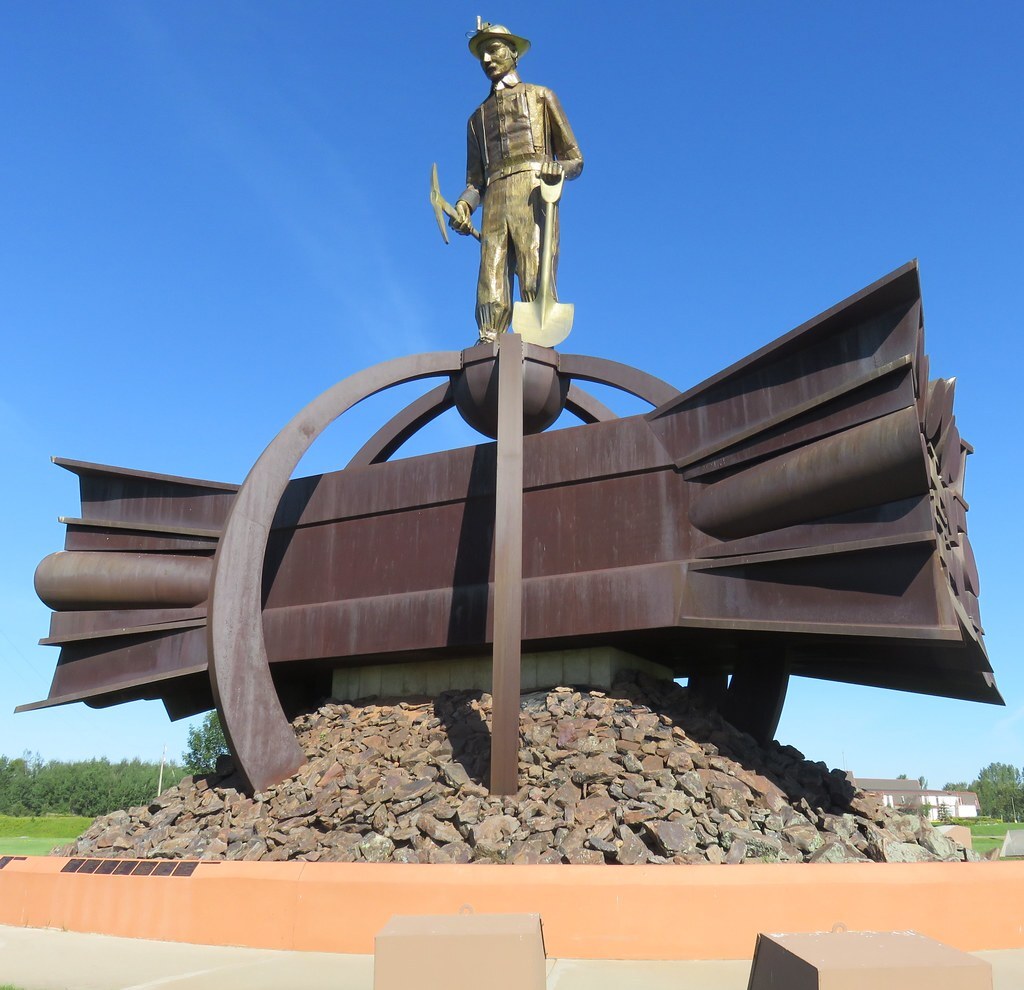 Not the man of steel but the "The Iron Man Statue" in Chisholm, MN