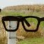Love those glasses, Buddy Holly Crash Site - Clear Lake IA (population 7,500)