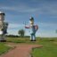 There is truly a enchanted highway outside Regent, North Dakota (population 156)