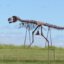 Were can you see a man walking a dinosaur? At the “Porter Sculpture Park" in Montrose, South Dakota (population 442)