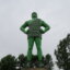 Standing tall and proud the "Jolly Green Giant Statue" in Blue Earth, Minnesota